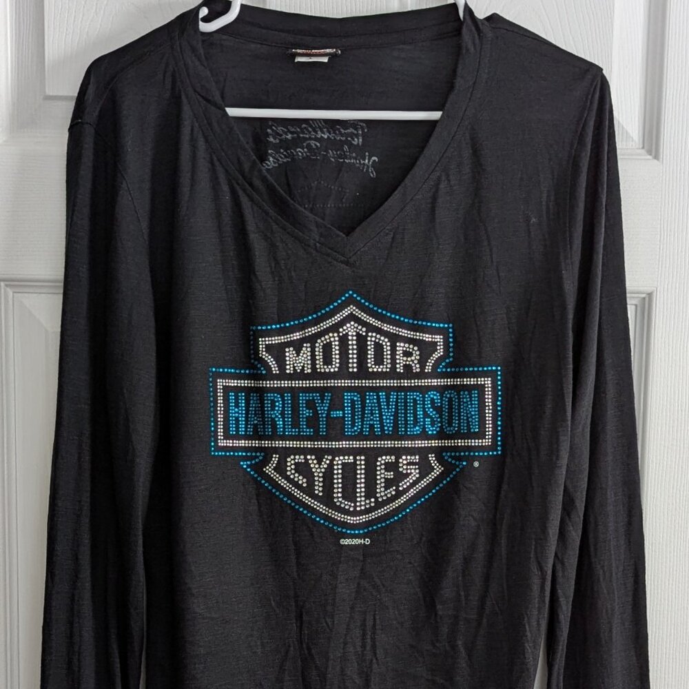 Harley Davidson Bad Lands Blinged Tee